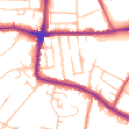 Daytime road noise heatmap for SE19 3NW