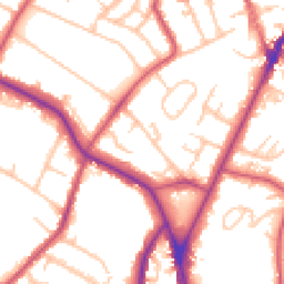 Daytime road noise heatmap for SE19 3PT