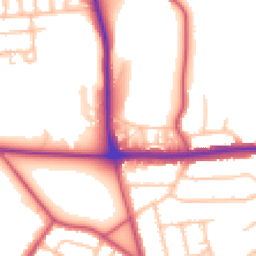 Daytime road noise heatmap for SE2 0AD