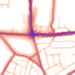 Daytime road noise heatmap for SE2 0AZ