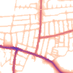 Daytime road noise heatmap for SE2 0ES