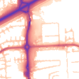 Daytime road noise heatmap for SE2 9AF
