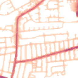 Daytime road noise heatmap for SE2 9EG