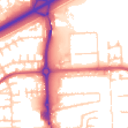 Daytime road noise heatmap for SE2 9ET