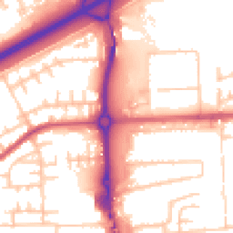 Daytime road noise heatmap for SE2 9FE