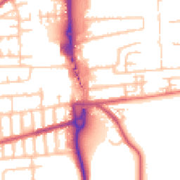 Daytime road noise heatmap for SE2 9HB