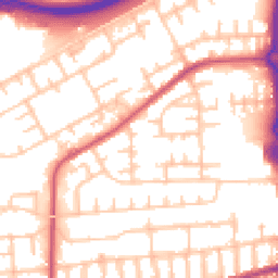 Daytime road noise heatmap for SE2 9QT