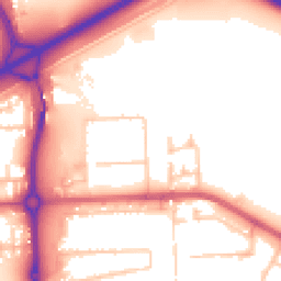 Daytime road noise heatmap for SE2 9UR