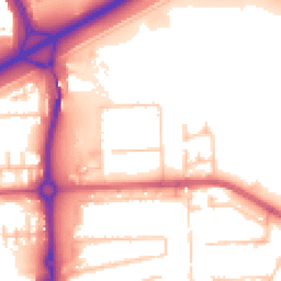 Daytime road noise heatmap for SE2 9UW