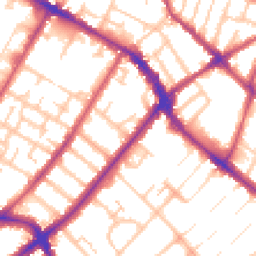 Daytime road noise heatmap for SE20 7AJ