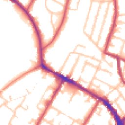Daytime road noise heatmap for SE20 7AR