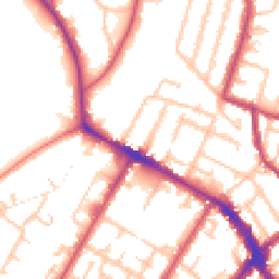 Daytime road noise heatmap for SE20 7BA