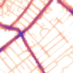 Daytime road noise heatmap for SE20 7DF