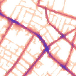 Daytime road noise heatmap for SE20 7EZ