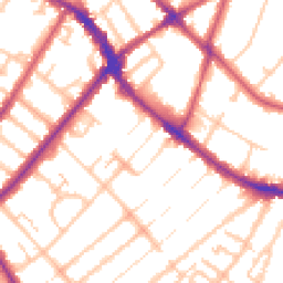 Daytime road noise heatmap for SE20 7QQ