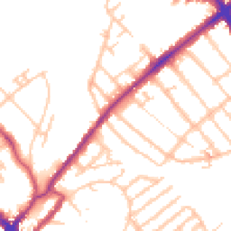 Daytime road noise heatmap for SE20 7XS