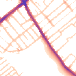 Daytime road noise heatmap for SE20 7YA
