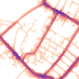 Daytime road noise heatmap for SE20 8FA