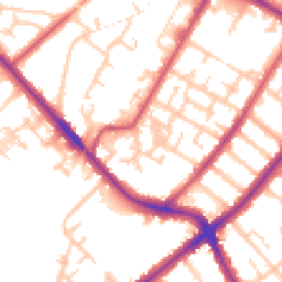 Daytime road noise heatmap for SE20 8JL