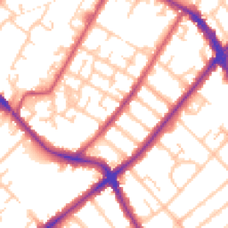 Daytime road noise heatmap for SE20 8LA