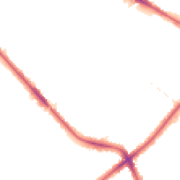 Night-time road noise heatmap for SE20 8RB