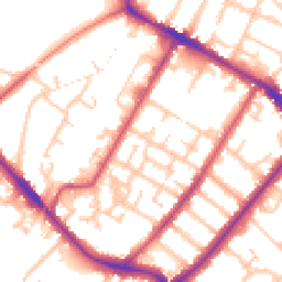 Daytime road noise heatmap for SE20 8UU