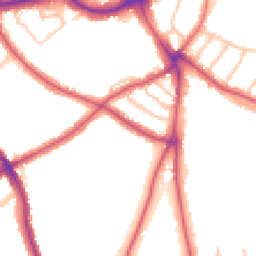 Daytime road noise heatmap for SE21 7AF