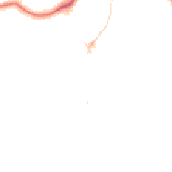 Night-time road noise heatmap for SE21 7AQ