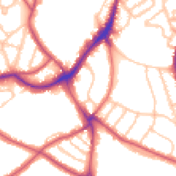 Daytime road noise heatmap for SE21 7BS