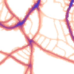 Daytime road noise heatmap for SE21 7DQ