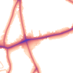 Daytime road noise heatmap for SE21 7ES