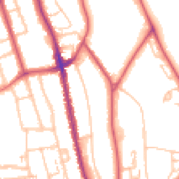Daytime road noise heatmap for SE21 8AB