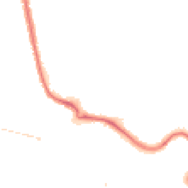 Night-time road noise heatmap for SE21 8AF