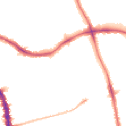 Night-time road noise heatmap for SE21 8HD