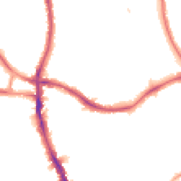 Night-time road noise heatmap for SE21 8JU