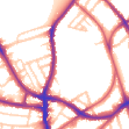 Daytime road noise heatmap for SE21 8LB
