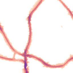 Night-time road noise heatmap for SE21 8LB