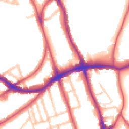 Daytime road noise heatmap for SE21 8LJ
