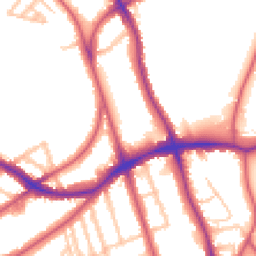 Daytime road noise heatmap for SE21 8LL