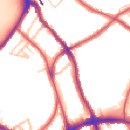 Daytime road noise heatmap for SE21 8LT