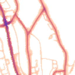Daytime road noise heatmap for SE21 8NS