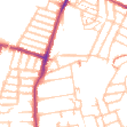 Daytime road noise heatmap for SE23 1LR