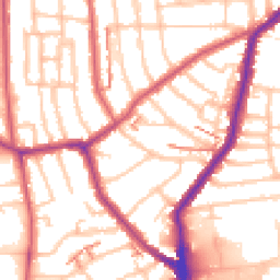 Daytime road noise heatmap for SE23 2RJ