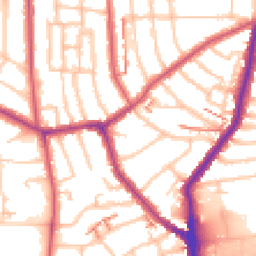 Daytime road noise heatmap for SE23 2RQ