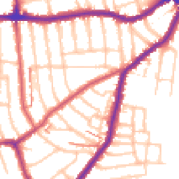 Daytime road noise heatmap for SE23 2TR