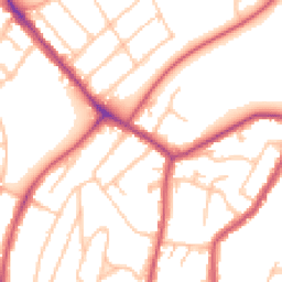Daytime road noise heatmap for SE23 3QR