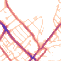 Daytime road noise heatmap for SE25 4AJ