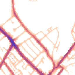Daytime road noise heatmap for SE25 4AL
