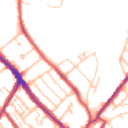 Daytime road noise heatmap for SE25 4AN