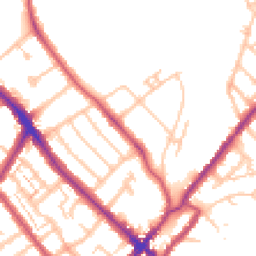 Daytime road noise heatmap for SE25 4AP